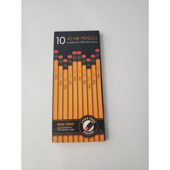 New 3 Packs Scholar Non-Toxic Latex Free Eraser #2 HB Pencils Pack Bundle - Picture 1 of 4
